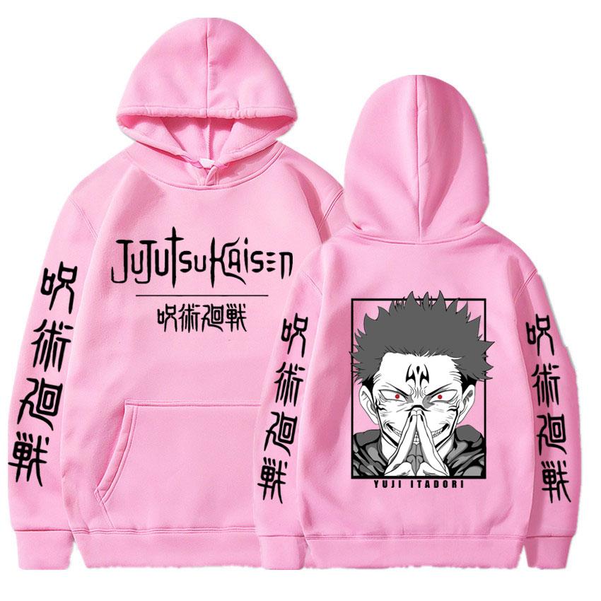 Manga Jujutsu Kaisen Ryomen Sukuna Grafické Mikiny Vintage Oversized Mikina s Kapucí Hip Hop Dlouhý Rukáv Mikina Pánské Dámské Oblečení