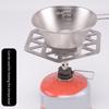 Stainless Steels Hexagon Camped Stove Heat Diffuser With Removable Wooden Feet For Outdoor Cooking And Homes Kitchen