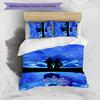 Set Biancheria da Letto KPOP Hunter 3 Pezzi Copripiumino Chiusura Include 1 Copripiumino & 2 Federe per Tutte le Stagioni Camera da Letto Casa Arredamento Stanza del Dormitorio