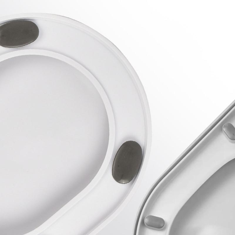 Universal Not Slip Toilet Seat Replacement Heavy Duty Quiet Slow Closing Designs Lid Case for Classical Toilet Models
