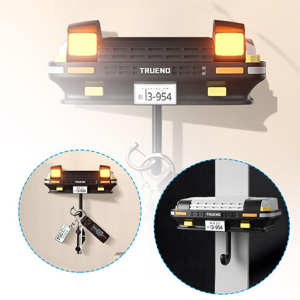 AE86 Car Headlight Key Holder Decor Creative Senior Key Hanger Wall-mounted Home Key Hooks Room Wall Decoration Enthusiasts Gift