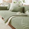 Cotton Sofa Cushion Four Seasons Universal Pure Cotton Nordic Non-Slip Fabric Cushion Simple Modern Summer Leather Cover Cover
