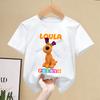 Pocoyos T-shirt Children Kawaii Cartoon Tee Top White Round Collar Clothing New Boys Girls Summer Short Sleeve Kids Clothes Gift