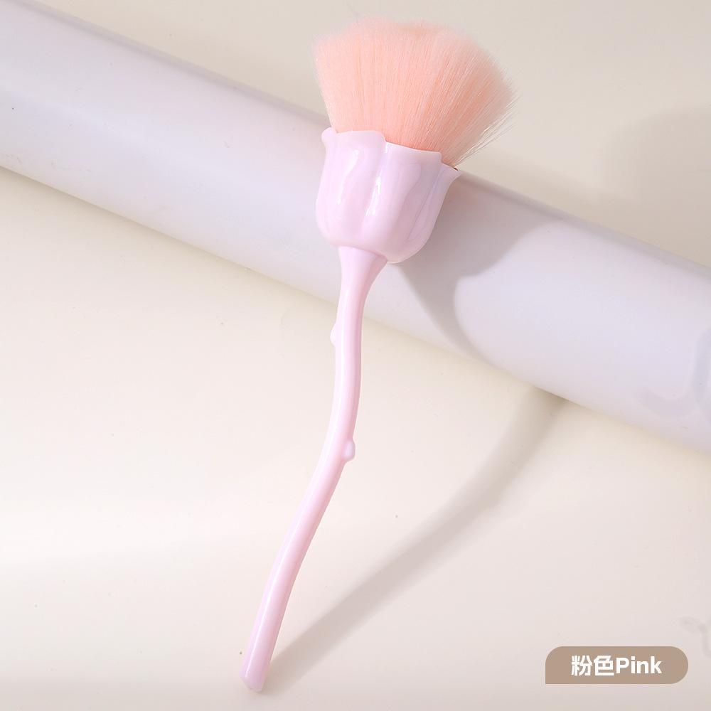Nail Art Rose Brush Nail Art Dust Brush Soft Bristle Brush Various Colors Optional Nail Art Tool Cleaning Brush