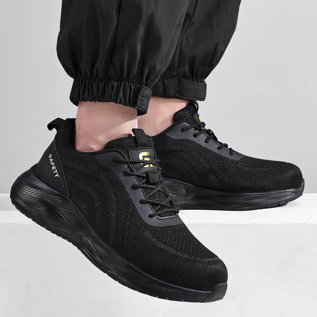 Fashion Work Sneakers Steel Toe Shoes Man Safety Shoes Puncture-proof Work Shoes Boots Fashion Indestructible Footwear Security