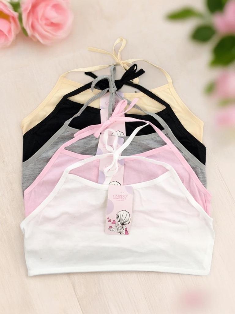 Girls' Summer Vest for Teens, Youth Camisole, Base Layer Bandeau for Primary/Middle School