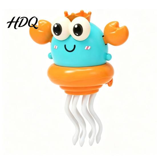 Crab Shape Toy Electric Dancing with LED Lights Music Obstacle Avoidance Interactive синий