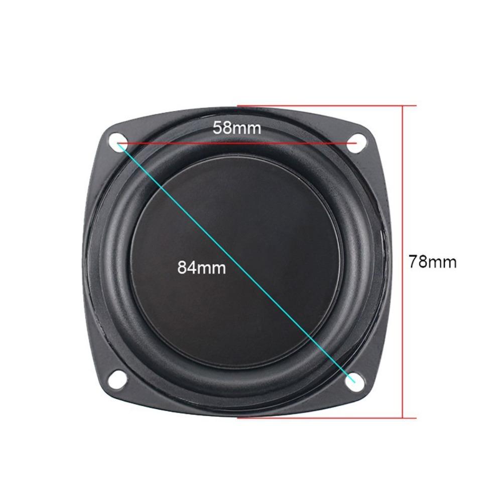 DIY Universal Woofer Radiator 2/3/4inch Black Bass Passive Speaker Bass Radiator