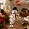 Decorazioni Stagionali Invernali Fai da Te Kit Uncinetto Pupazzo di Neve Appendiporta, Kit Artigianale Festivo Fatto a Mano per Principianti Set Parete di Natale, Finestra, Festa di Capodanno