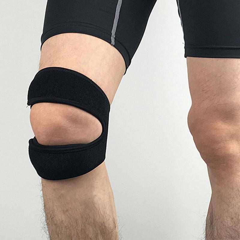 Adjustable Compression Knee Patellar Pad Non Slip Design Tendon Support Sleeve Brace Suitable for Joint Pain Relief