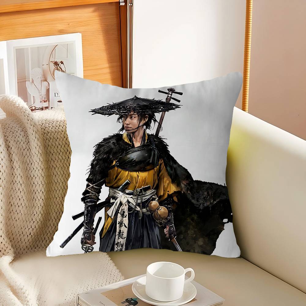 

Ghost Of Y-Yotei Pillow Gifts Home Office Furnishings Bedroom Sofa Car Cushion Cover Case 45x45cm 16x16Inch