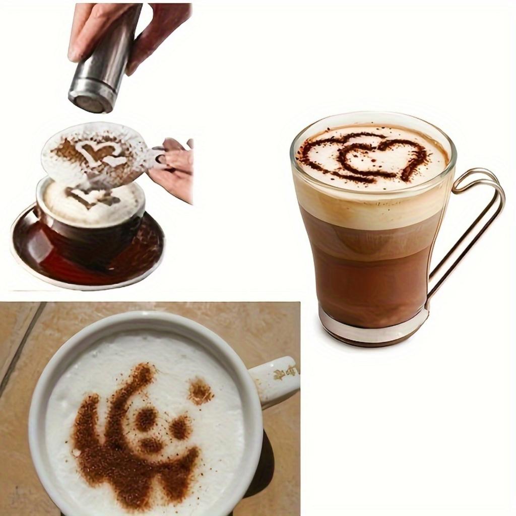 16 Kaffee-Muster Kaffee-Kunst Kunststoffformen