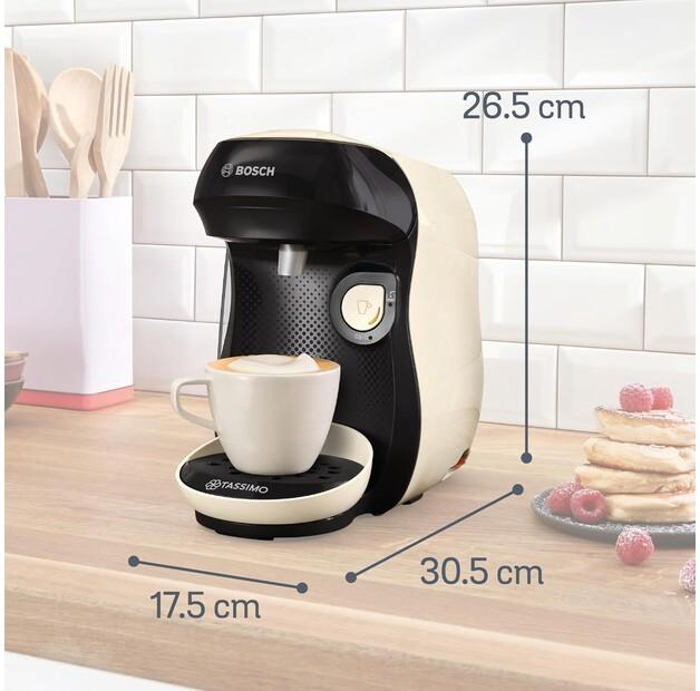Capsule Coffee Machine Bosch TAS107E Tassimo Happy Friendly