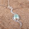 Aqua Chalcedony Handmade Gemstone Jewelry, 925 Solid Sterling Silver Pendant Unique Design Jewelry, For Women