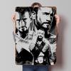 Wrestlers Portrait Printed Posters Customizable Wall Art Retro Vintage Metal Tin Signs for Home Room Gamer Decoration Gaming