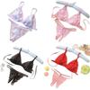 Women's Open Crotch Lace Thong Bikini - Sexy, Revealing, and Transparent