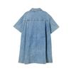 LAP Shirt-Style Flare Mini Denim Dress As2Do560