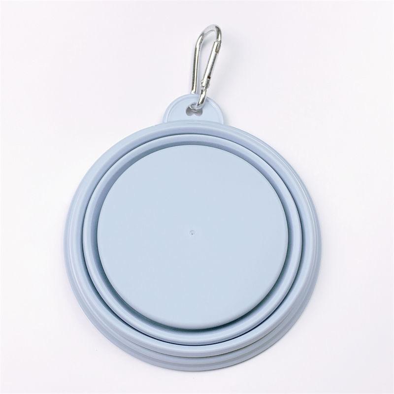 Macaron Folding Bowl For Dogs Going Out Portable Folding Bowl Pets Eating Bowl Outdoor Drinking Bowl Drinking Water