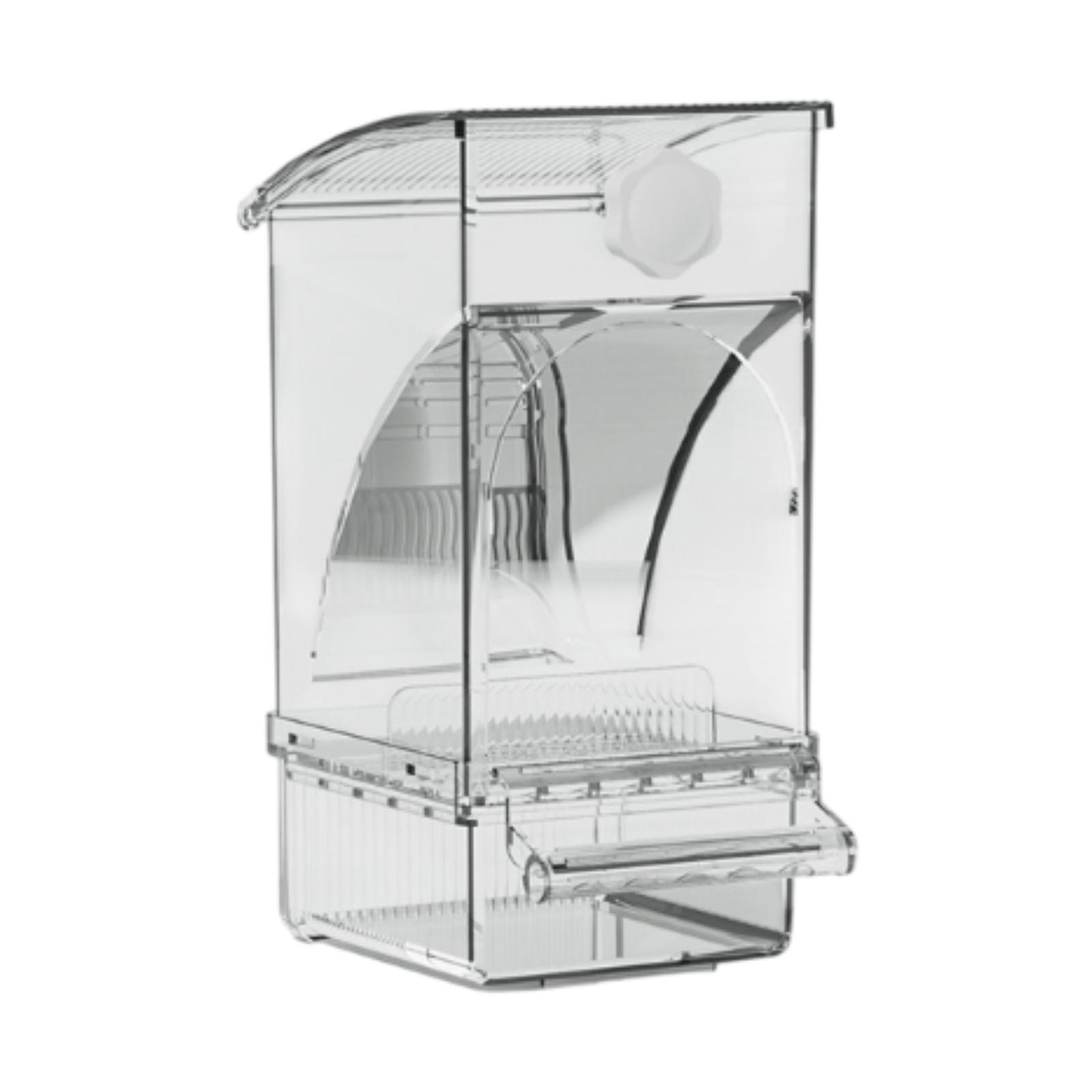 

Innovative Parrot Feeder Automatic Bird Seed Container ABS Plastic Cage Accessories for Feeding Budgies Cockatiels Canaries чистый