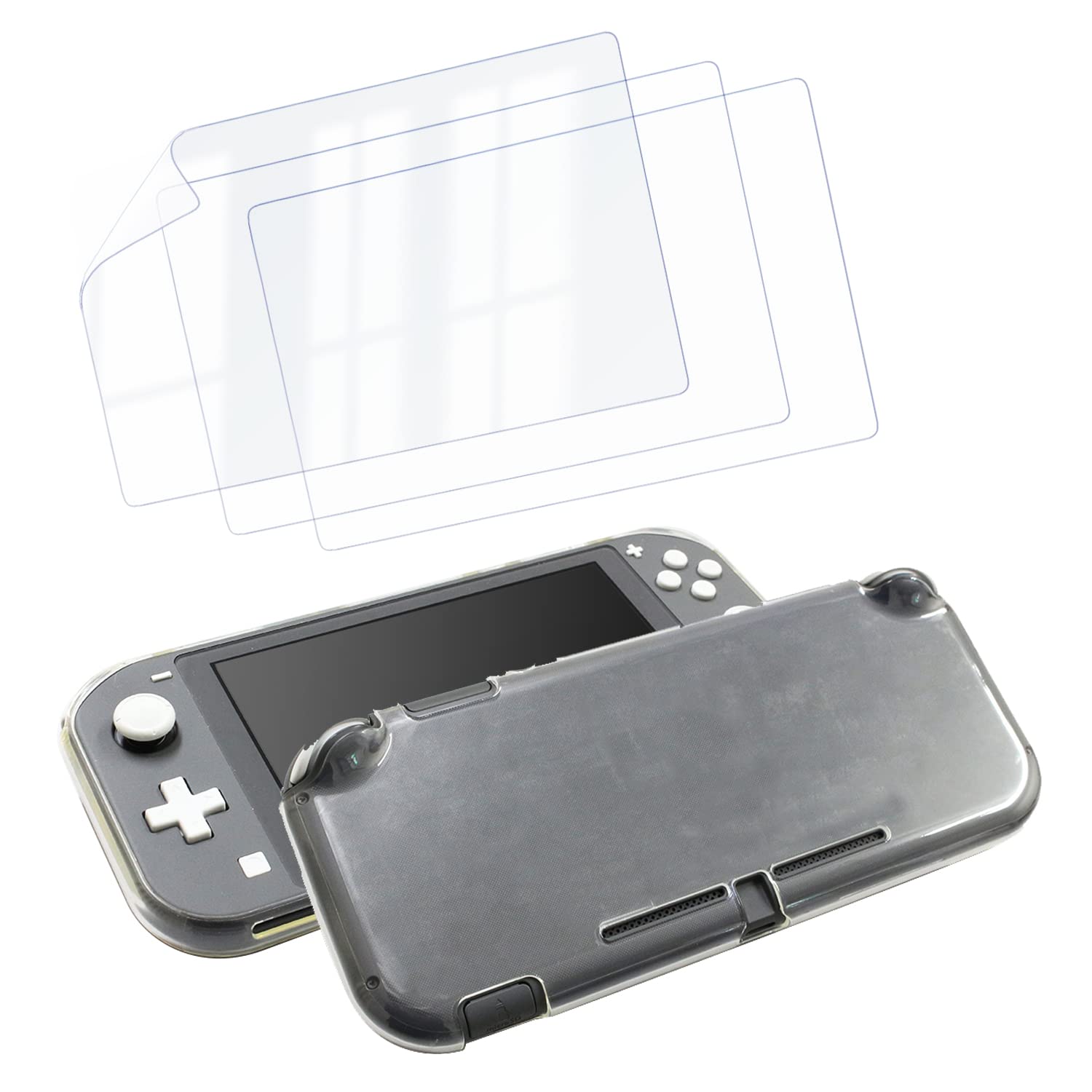 

Alone Прозрачный чехол TPU для Switch Lite CL LCD защитная пленка глянцевый набор из 3 частей ALGA-NSMTCLMKF3SET