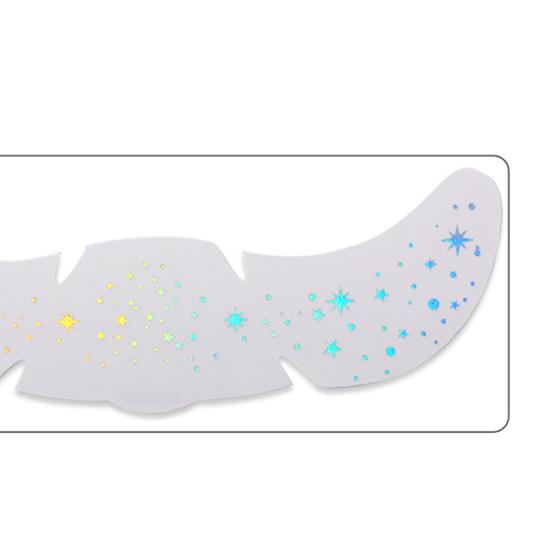 Nostalgie Freckles Face Tattoo, Glitter Makeup Patches, Sparkling Speckles, Holographic-Face Temporary Tattoo for Christmas Parties Musical