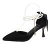 Fashion 2025 Shallow Women's High Heels New Butterfly-knot  Office and Career Sexy Pointed Toe String Bead High Heels Zapatos