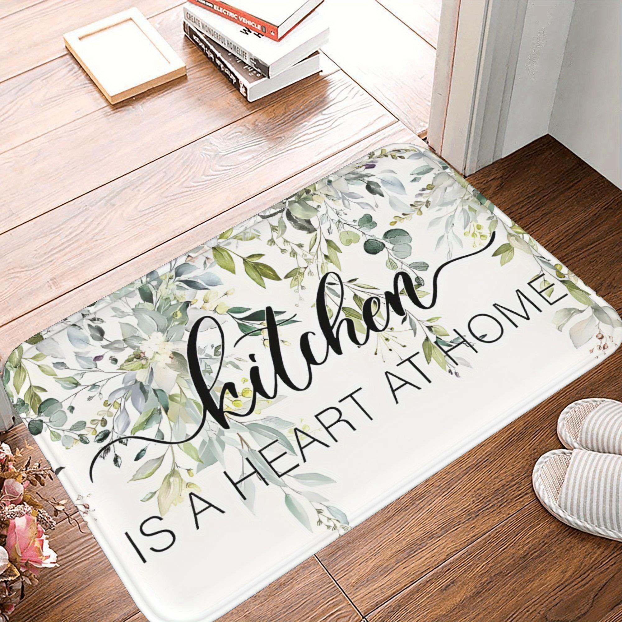 

1PC Frosted Whimsy Pattern Kitchen Rug Non-Slip Door Mat Pop design Bathroom Rug Bath Mat Carpet for Home Sink Laundry ecoreeree 40cm x 60cm