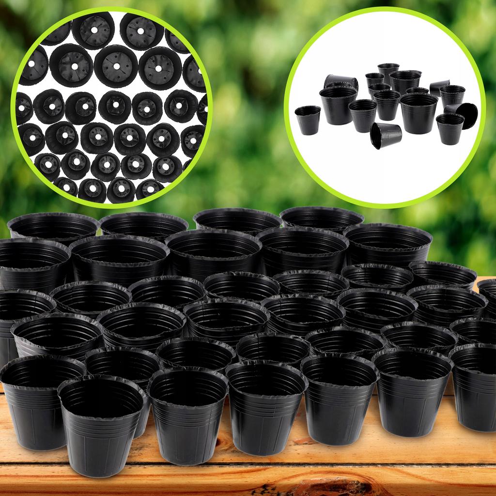 KADAX 100x Doniczki Produkcyjne Doniczka 6cm Do Rozsad Uprawy Sadzonki