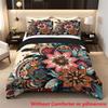 Bohemian Mandala Floral 3D Print Bedding Set Quilt Covers Vintage Flower Quilt Cover Polyester Comforter Cover And Pillow Cose