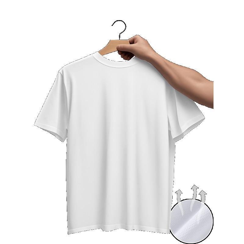 European Sizes New Men's T-shirt: Comfortable Touch, Summer Item, Breathable Men's T-shirt, Retro Pattern, Fashionable T-shirt