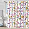 Shower Curtain Waterproof And Mildew-Proof Digital Printing Starfish Shell Shower Curtain Bathroom Partition Curtain Free Punching