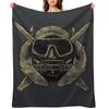 USA Kampftaucher V02 Wohndecke Dekorative Decke Personalisierte Geschenkidee Touristisch warm für den Winter Decken
