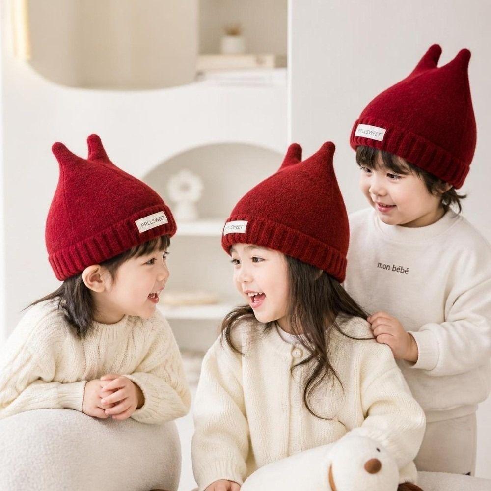 Warm Toddler Knitted Beanie Windproof Baby Knit Cap New Pull-On Hat  Fall Winter Wear