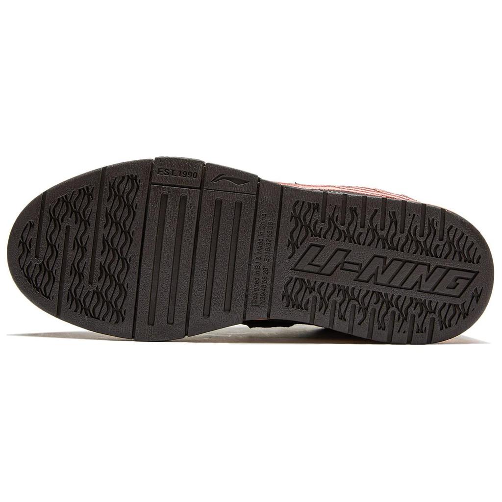 Li Ning We I Pro Stoff Synthetikleder Bequem Vielseitig Abriebfest Rutschfest Low-Top Skateschuhe Damen Sneaker Schwarz AECU014-3