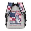 USA 250th Anniversary 1776-2026 American Flag Backpack Student Boys Girls BookBag Children School Bag Shoulder Bag for Men Women