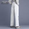 SNOWFLYING Unisex Warm Loose Down Pants