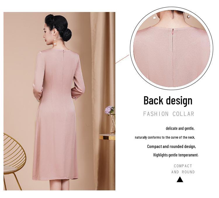 2023 Elegant Light Pink Mother of the Groom Banquet Gown, Plus Size