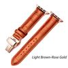 Leather Watchbands for Apple Watch Series 7 45mm 41mm Watch Band for Iwatch 6 5 4 SE 44mm 40mm 42mm 38mm Strap Butterfly Buckle