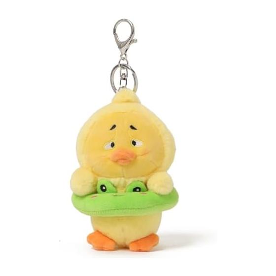[Wego] Eyebrow Chick Plush Toy Keychain Favorite School Cute Gift Present Ladies