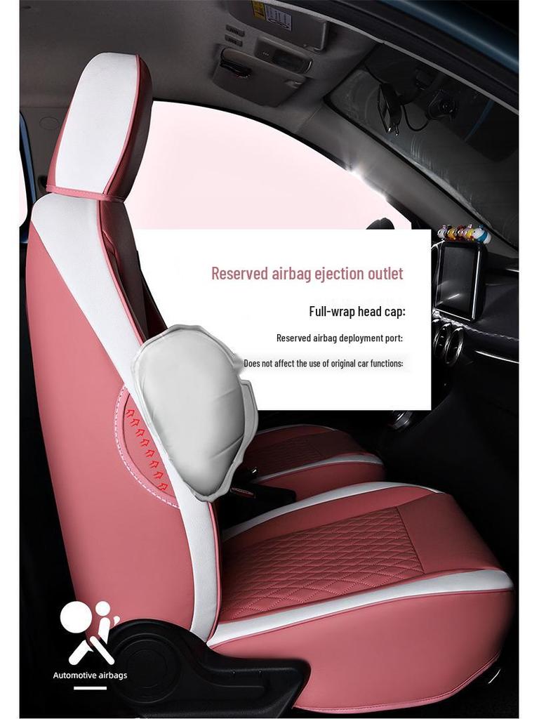 Universal Wear-Resistant Leather Seat Cushion for ORA Cars - Four Seasons Special Edition