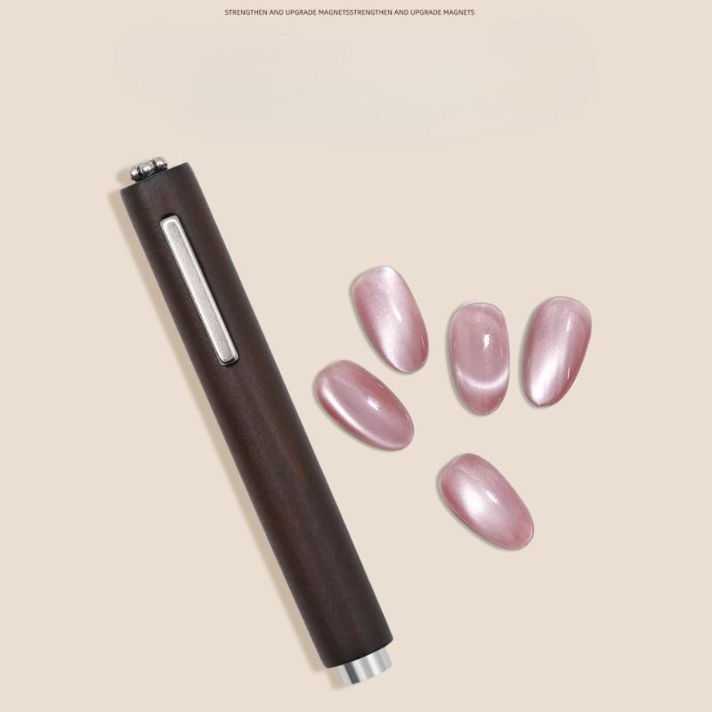 1Pc Cigar Large Magnet 3-in-1 Cat's Eye Strong Thickened Magnet Large Cylinder Super Strong Magnetic Nail Art Tool