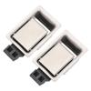 Pair of Toolbox Handle Latch Stainless Steel Flush Mount Fit Paddle Handle Latch for RV Boat Trailer