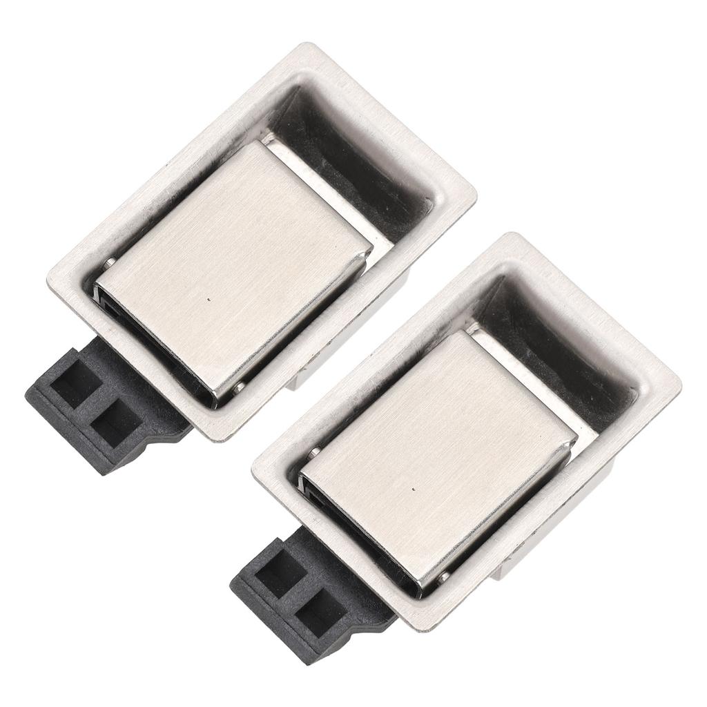 Pair of Toolbox Handle Latch Stainless Steel Flush Mount Fit Paddle Handle Latch for RV Boat Trailer