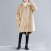long sleeve Plus size hooded Cotton jaket causal loose spring autumn winter women Jacket Coat