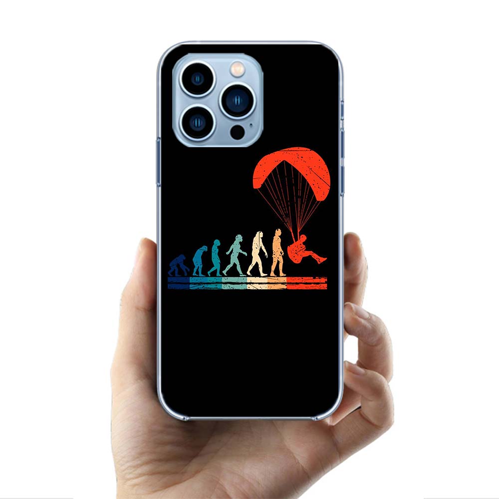 

Extreme Adventure Parachuting Phone Clear For Apple iPhone 16 15 11 17 Pro Max Air 14 Plus 13 Pro 12 Mini 16E Cover Case Si iPhone 15
