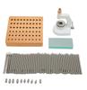 Watch Repair Staking Tool Press Set Watchmaker Jewelling Punching Kit with 50 Punches 10 Stakes Watchmaker Jewelling Tool