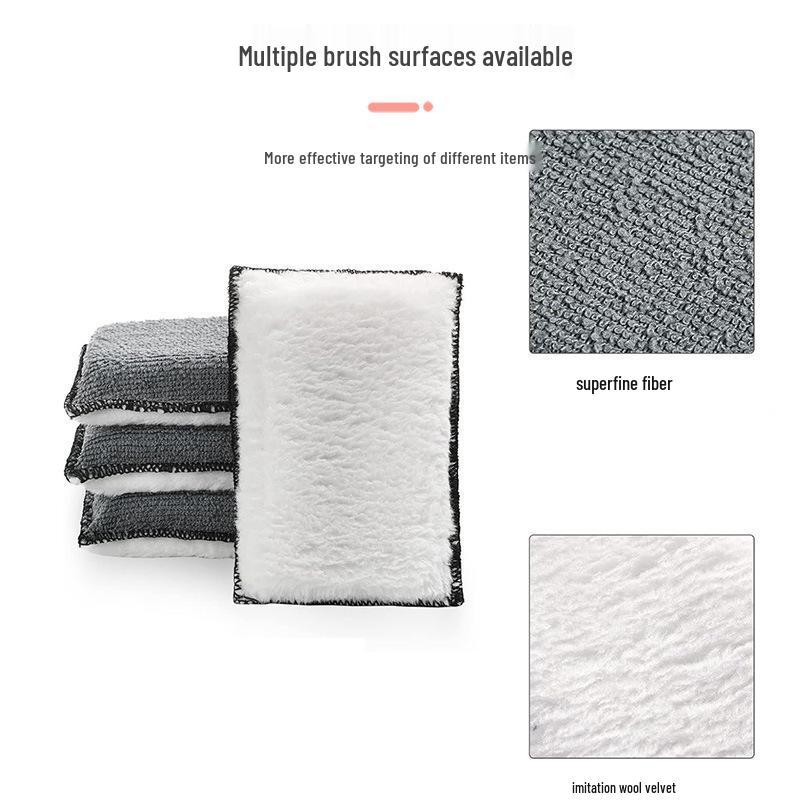 Polyester Filament Interior Cleaning Brush and Sponge Set for Cars