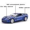 Chevrolet Corvette C7 Grand Sport Simulation Diecast & Toy Vehicle Pull Back Car & Doors Open RMZ City 1:36 Alloy Supercar Model