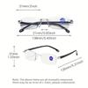 +100~+400 Fashionable anti blue light reading glasses with frameless cut edges for both men and women