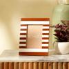 Modern Striped Resin Photo Frame, Glossy Decorative Picture Frame for Home Decor